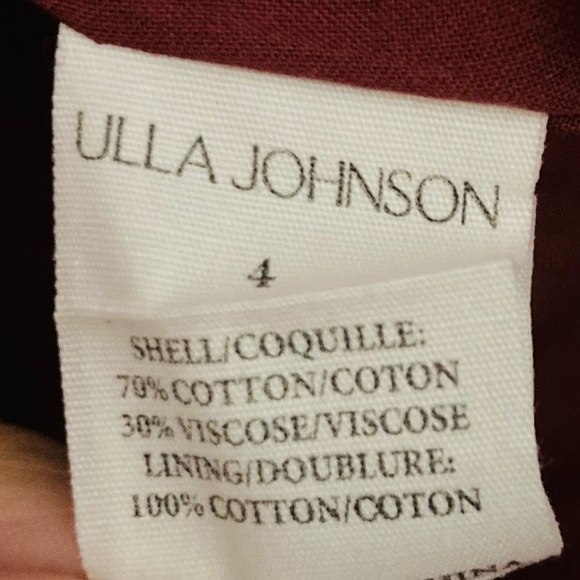 Ulla Johnson Juniper ruched floral 2022 mini dress in orange brown. Size 4 - Picture 11 of 11